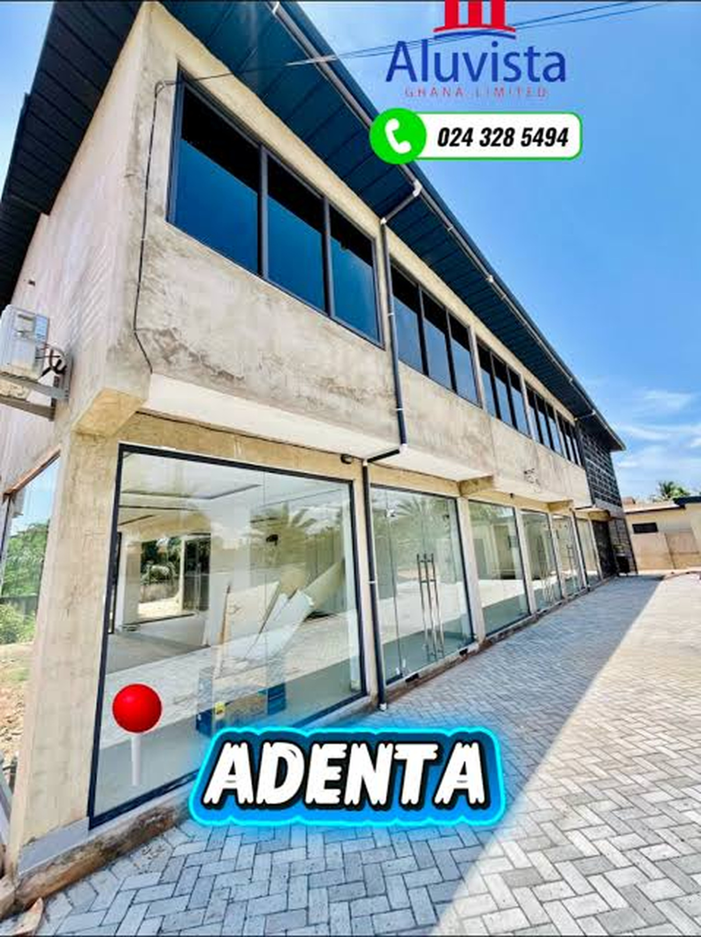 Adenta · Glass frontage